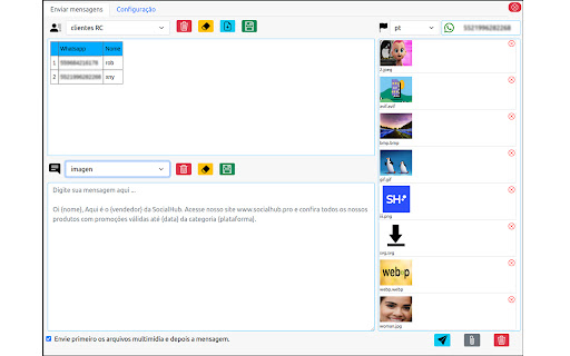 Ext CRM - Socialhub screenshot