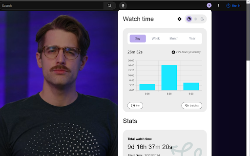 YouTube Time Manager screenshot