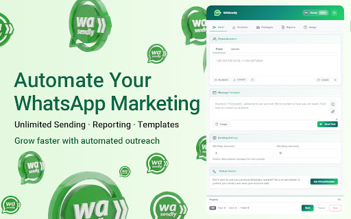 WASendly – WhatsApp Bulk Message Sender screenshot