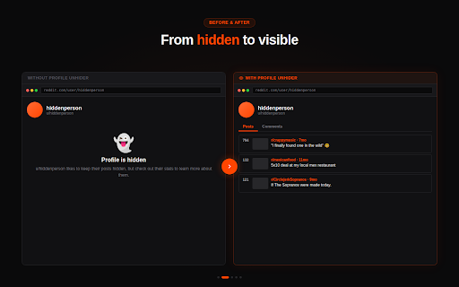 Profile Unhider screenshot
