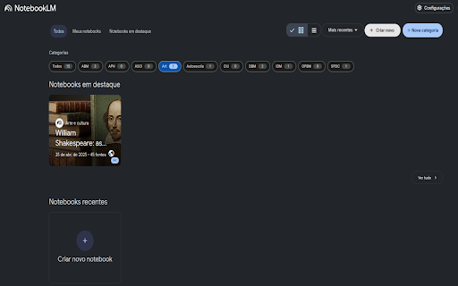 NotebookLM Organizer screenshot