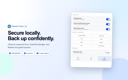 2FA Vault: Two-Step Verification Dynamic Code screenshot