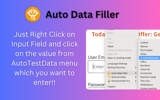 Auto Data Filler screenshot