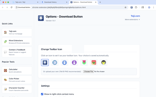 Download Button screenshot