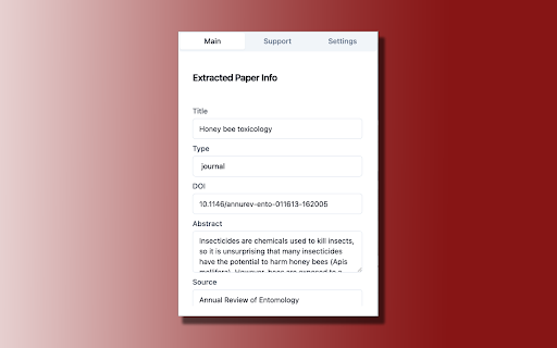 Mendeley Referencer screenshot