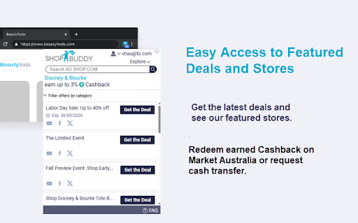 ShopBuddy for Australia: Cash Back Shopping screenshot