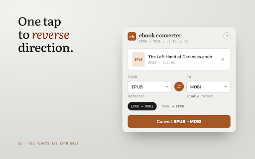EPUB to MOBI Converter screenshot