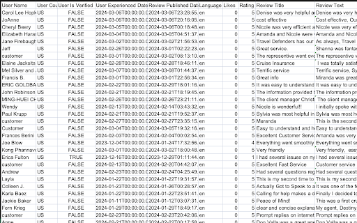 Trustpilot Review Exporter screenshot