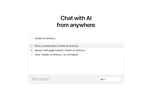 AI Chat & Writing Assistant by Wandpen screenshot