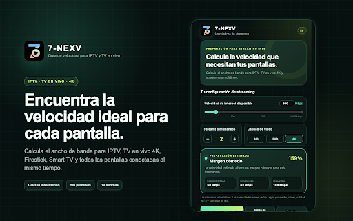 7-NEXV — Best IPTV Setup & Live TV Streaming Speed Guide screenshot