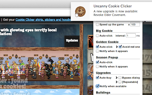 Uncanny Cookie Clicker screenshot