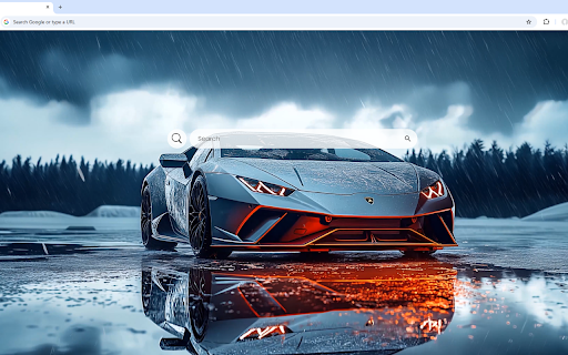Snow Lamborghini Live Wallpaper screenshot