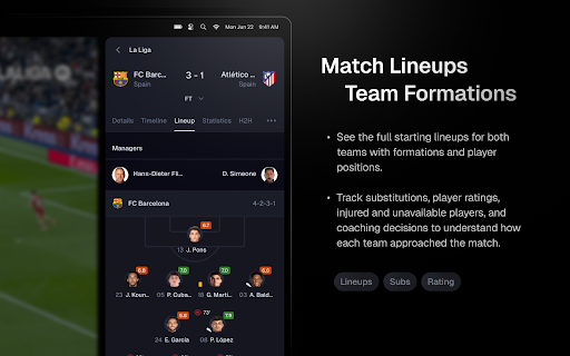 Goal90 - Live football scores & stats screenshot
