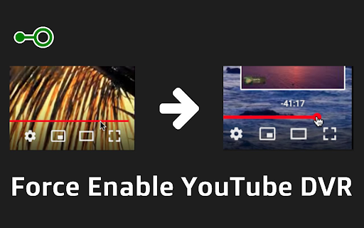 Force enable YouTube DVR screenshot