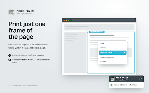 Print Frame for Google Chrome™ screenshot