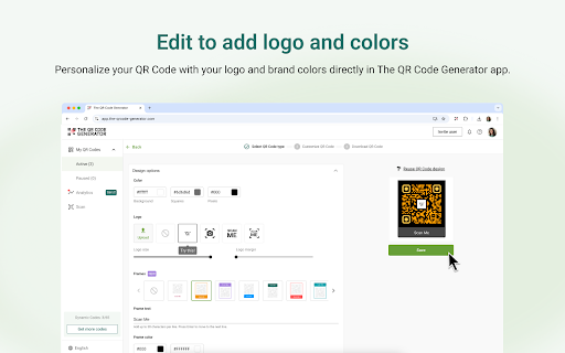 The QR Code Generator screenshot