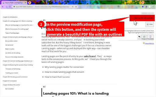Friendly PDF screenshot
