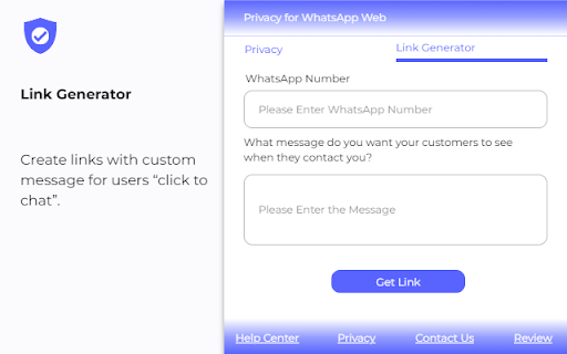 Privacy Extension for WA Web screenshot