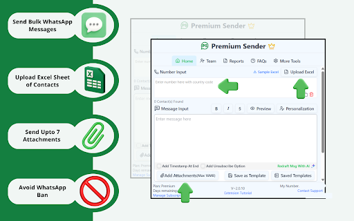 WA Bulk Message Sender - Premium Sender screenshot