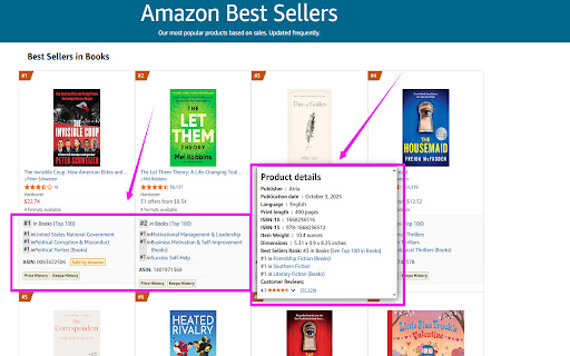 DS Amazon Quick View AI screenshot