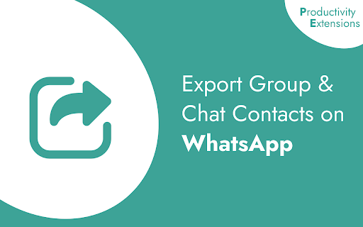 Whatsapp Group & Contacts Exporter by Productivity Extensions screenshot