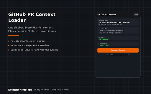 GitHub PR Context Loader screenshot
