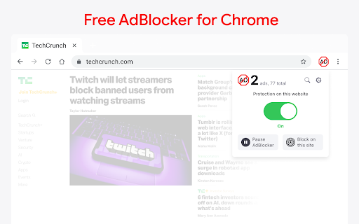 Adblock Advanced - AdBlocker for Chrome & YouTube Ads Blocker screenshot
