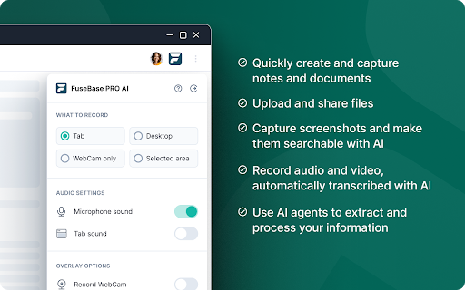 FuseBase PRO: AI Note taker, Meeting recorder and file sharing screenshot