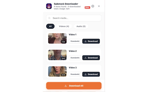 Substack Video Downloader - Download Substack Videos & Audios screenshot