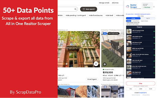 Realtor Scraper - Extract Realtor listings and agents screenshot