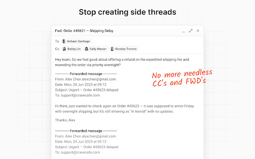 Streak Email Sharing for Gmail screenshot