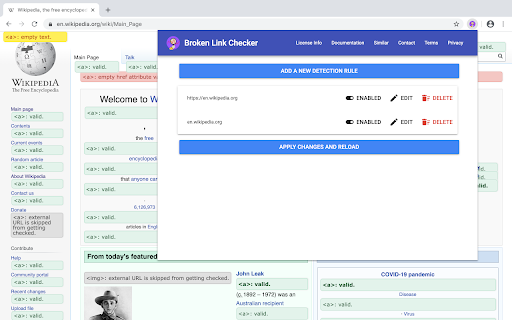 Broken Link Checker screenshot