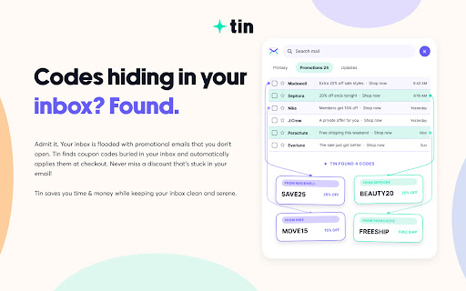 Tin: Save While Shopping screenshot