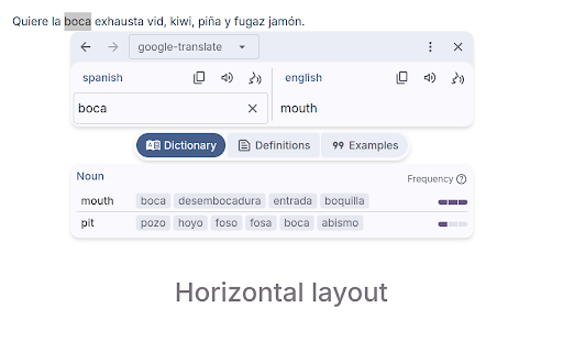 Translator - translation of selected text screenshot