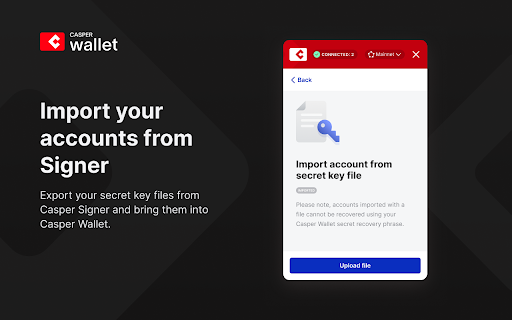 Casper Wallet screenshot