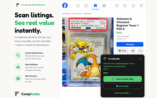 Comp Buddy - Instant Comps When Buying Live screenshot