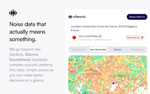 Silencio SoundCheck screenshot