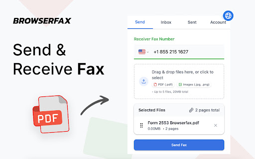 Browserfax – Send & Receive Fax Online screenshot