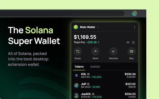 Jupiter Wallet screenshot