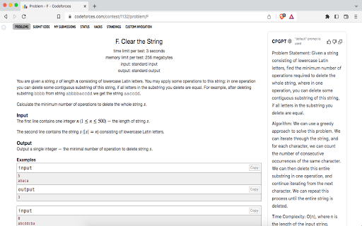 CPGPT - Competitive Programming Assistant screenshot