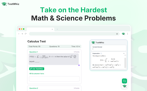 TestWhiz: AI for quizzes and assignments 📚 screenshot