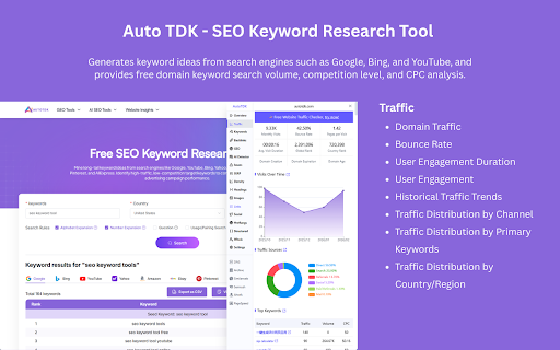 AutoTDK - SEO Search Keyword Tool screenshot