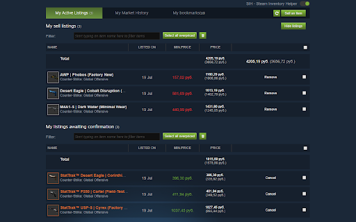 Steam Inventory Helper screenshot