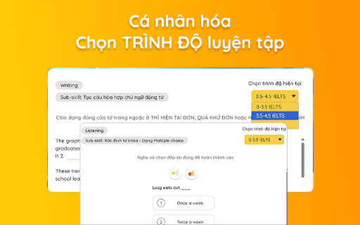 Mochi IELTS Practice screenshot