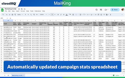 MailKing: Email Campaigns in Gmail by cloudHQ screenshot