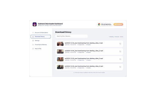 Substack Video Downloader - Download Substack Videos & Audios screenshot
