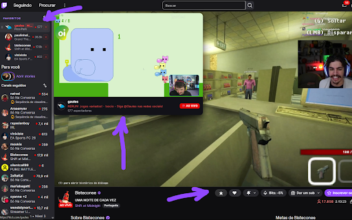 Live Preview + Favorites (Twitch/Kick) screenshot