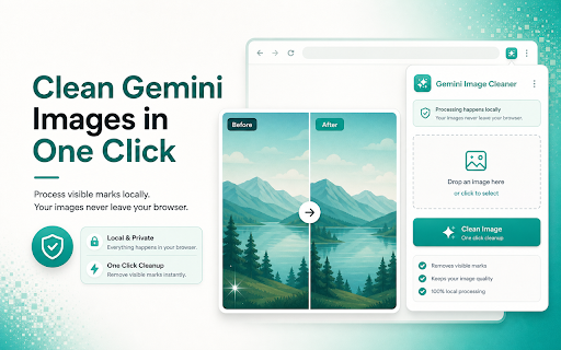 Gemini Image Cleaner - Watermark Remover & Batch Image Downloader screenshot