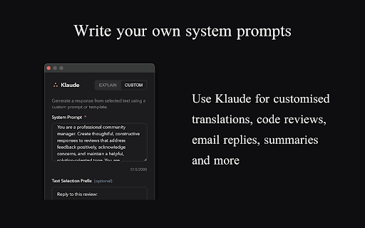 Klaude screenshot