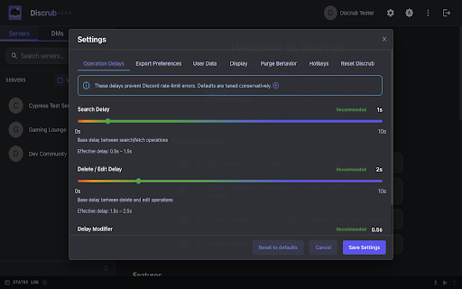 Discrub - Discord Message Manager screenshot